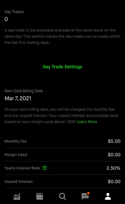 Pattern Day Trade Protection in Robinhood
