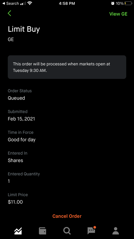 ​How to cancel a pending order on Robinhood