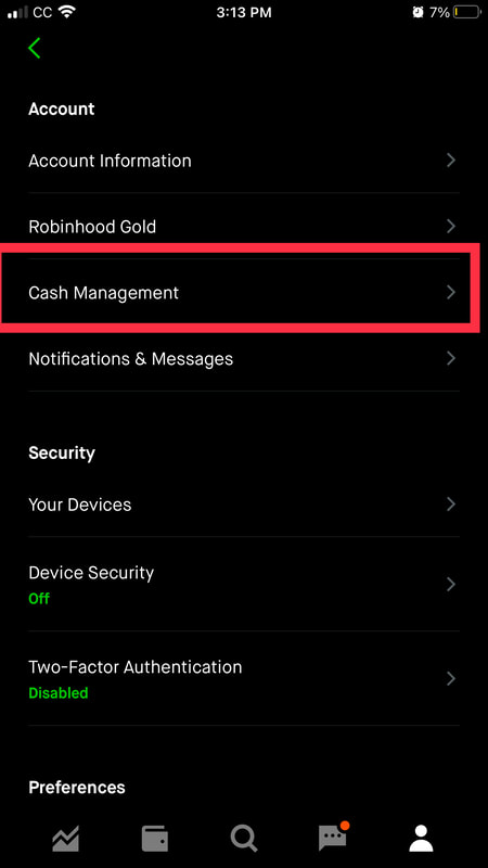 Robinhood Cash Management